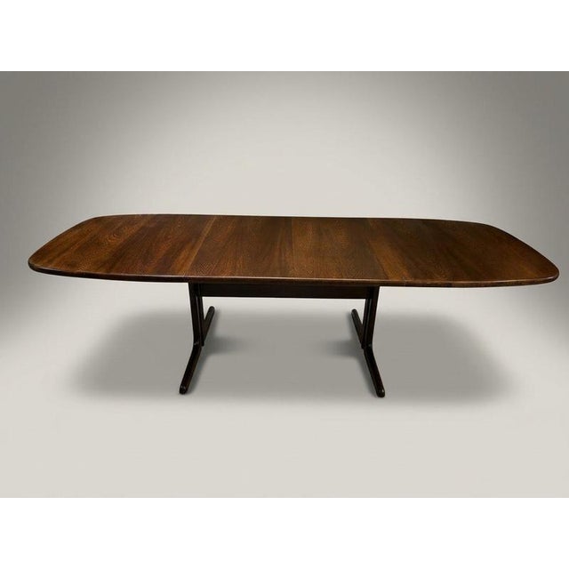 Wood Mid-Century Danish Extending Oak Dining Table by Skovby, 1970s For Sale - Image 7 of 8
