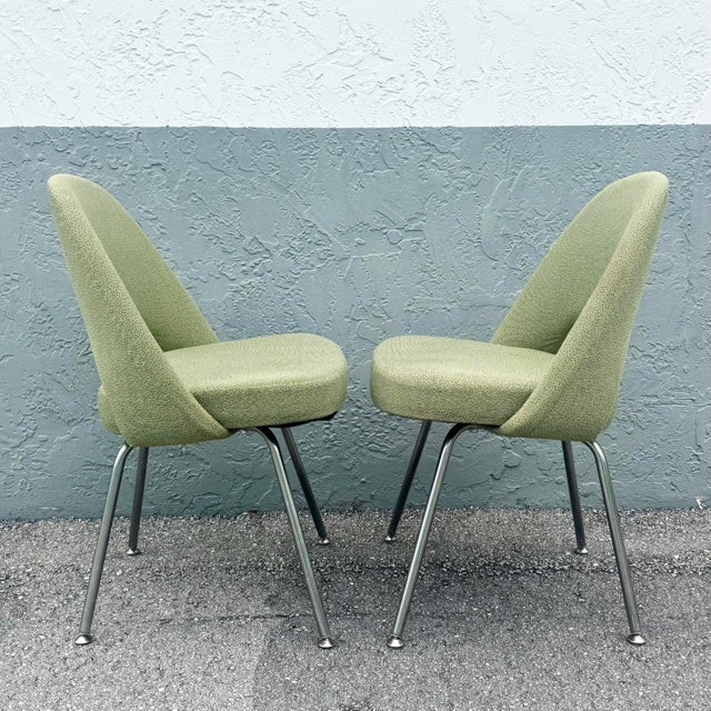 2000 - 2009 2001 Saarinem Executive Side Chairs for Knoll, Model 72c - Set of 6 For Sale - Image 5 of 11