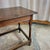 English Oak Side Table on Turned Legs With Stretcher Base For Sale - Image 4 of 11