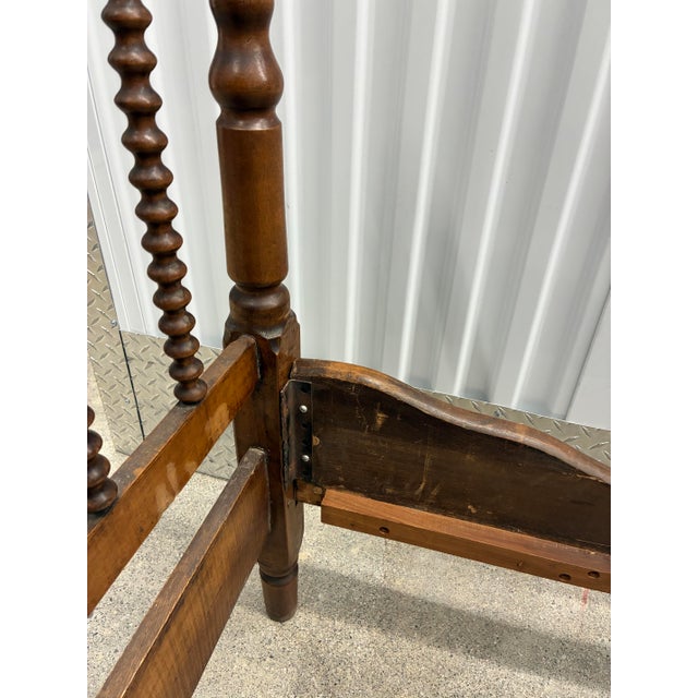 American Antique Jenny Lind Spool Bed Complete Late 19th Century Set, 3/4 Size For Sale - Image 3 of 8