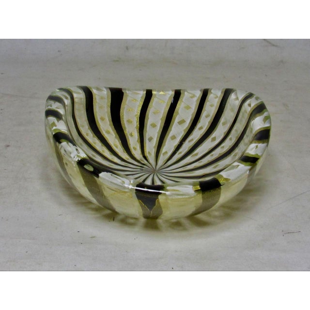 Vintage Murano Art Glass Dish For Sale - Image 10 of 13