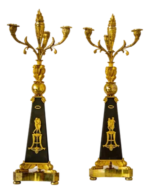Empire Girandoles attributed to Claude Galle, France, 1810s-1820s, Set of 2