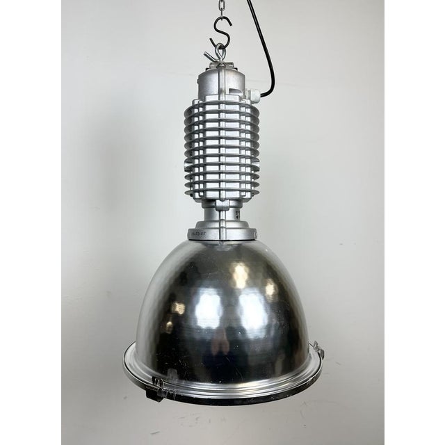 Industrial Pendant Lamp with Glass Cover by Charles Keller for Zumtobel, 1990s For Sale - Image 6 of 17