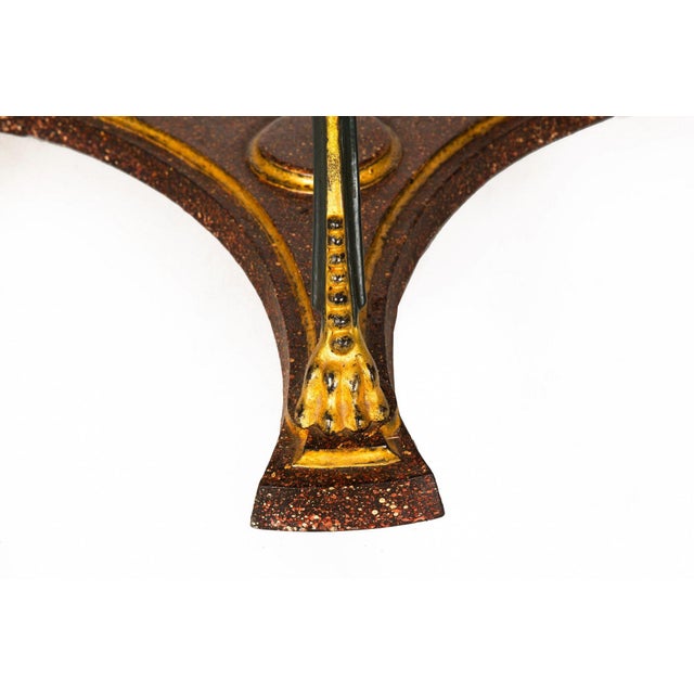 Regency Style Gilt and Faux Porphyry Iron Athenienne Jardinierre Plant Stand For Sale - Image 15 of 18
