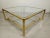 Modernist Golden Brass Coffee Table, 1970s For Sale - Image 6 of 17