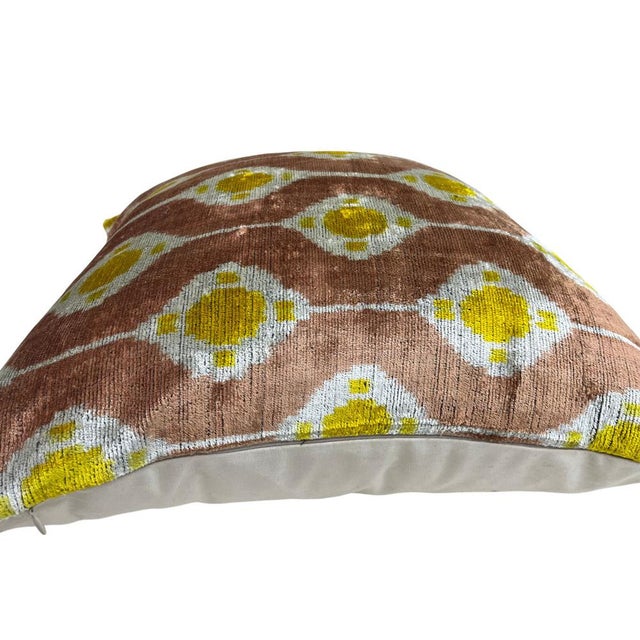 2000 - 2009 Velvet Silk Cushion Cover with Traditional Design, 2000s For Sale - Image 5 of 8