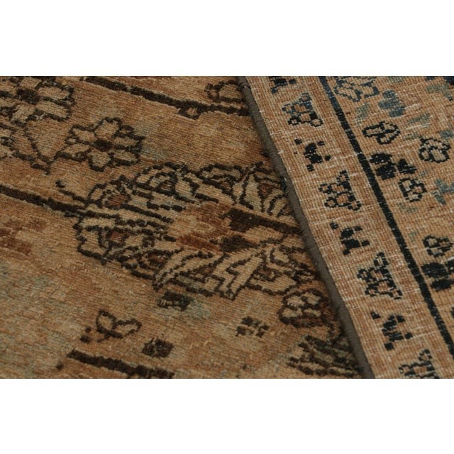 Beige Antique Doroksh Persian Rug With Beige-Brown Floral Patterns, From Rug & Kilim For Sale - Image 8 of 8