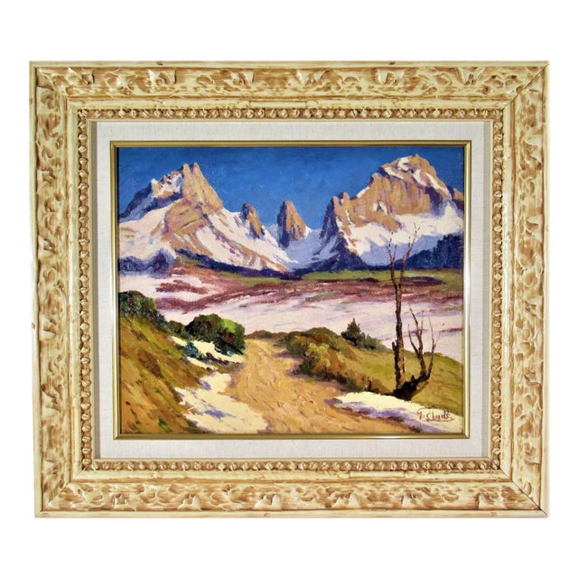Florent Chade, Chamonix, le Mont Blanc, Circa 1950 For Sale