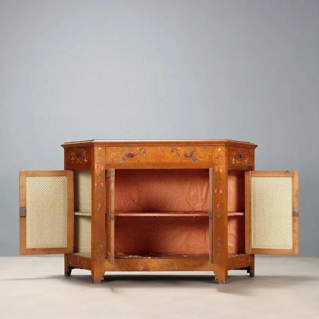 Wood Antique Cherrywood Cupboard with Drawers, Italy, 19th Century For Sale - Image 7 of 12