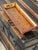 Vintage British Colonial style long bar tray measuring 17.5" L x 6.5" W x 2.5" H. Features a beautiful honey-toned...
