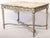 19th French Century Ivory Painted Center Table with Marble Top For Sale - Image 3 of 9