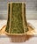 2020s Unique Olive Velvet Lamp Shade With Smart Portrait Panel and Gold Fringe- And It Glows! For Sale - Image 5 of 8