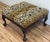 Vintage Leopard Print Velvet Tufted Claw Foot Ottoman For Sale In Kansas City - Image 6 of 11