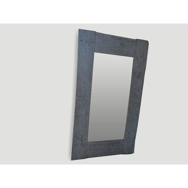 Transparent Andrianna Shamaris Shell Inlaid Teak Wood Frame Mirror For Sale - Image 8 of 18