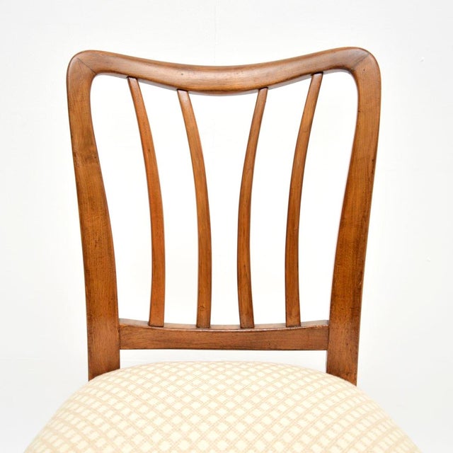 Brown Mid-Century Italian Walnut Dining Chairs by Paolo Buffa, 1950, Set of 6 For Sale - Image 8 of 11