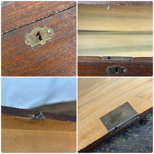 Antique Kronprinz Wilhelm Hand Carved Wooden German Trench Art Box For Sale - Image 11 of 12