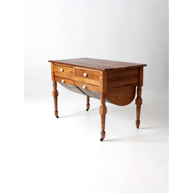 Antique Baker's Table For Sale - Image 10 of 13
