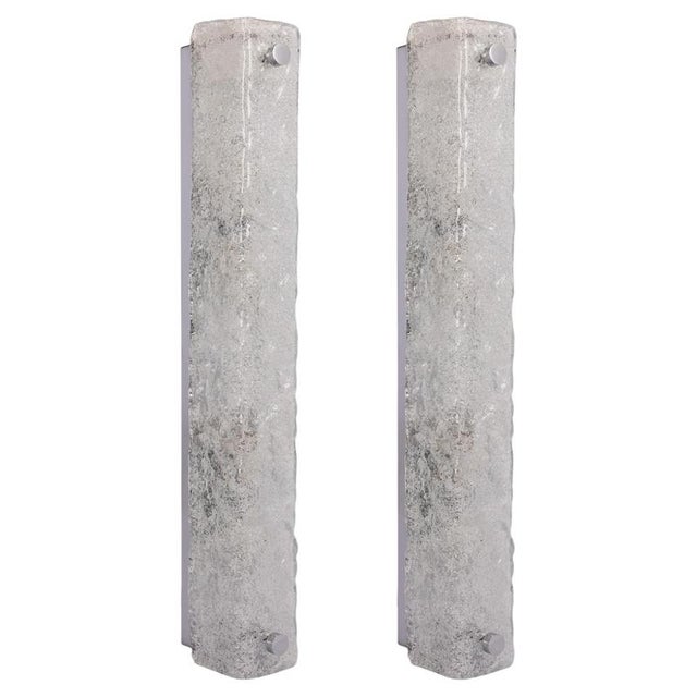 Large Modernist Murano Glass Wall Sconces from Hille, Germany, 1960s, Set of 2 For Sale - Image 10 of 10