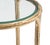 Jessa Metal Tall Round End Table - Brass For Sale - Image 4 of 6