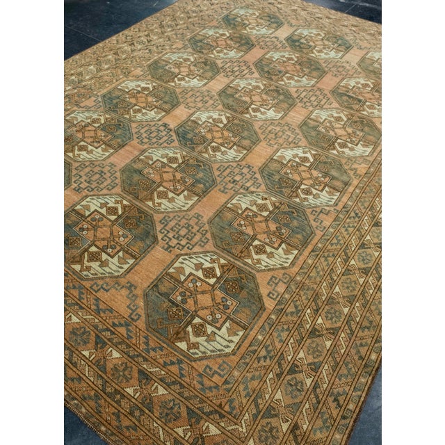 Turkish Turkish Vintage Rug 7'5" x 10'2" #17083 For Sale - Image 3 of 8