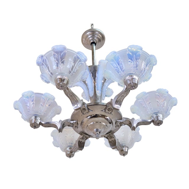 Ceiling Lamp with Metal Mount, 1930s For Sale - Image 3 of 13