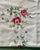 White Early 20th Century Embroidered Floral Square Tablecloth For Sale - Image 8 of 11