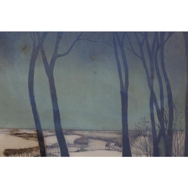 Valerius De Saedeleer, Snowy Flemish Village, 1920, Lithograph For Sale - Image 3 of 11