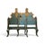 19th Century Venetian Style Pair of Painted & Parcel Gilt Twin Beds For Sale - Image 4 of 8