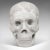 This is a vintage decorative skull ornament. An English marble showpiece with a hand-finished design by Dominic Hurley,...