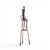 Metal Ruth Bloch Signed 4/15 Israeli Man on Stool Bronze Sculpture For Sale - Image 7 of 10