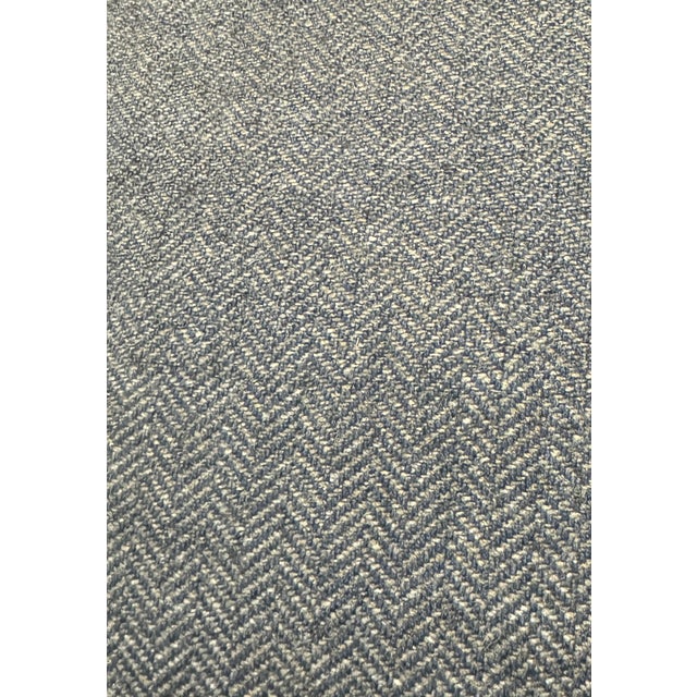 Guillerme et Chambron Mid 20th Century Vintage French Mid-Century Modern Guillerme Et Chambron Wood Upholstered Arm Chair For Sale - Image 4 of 12