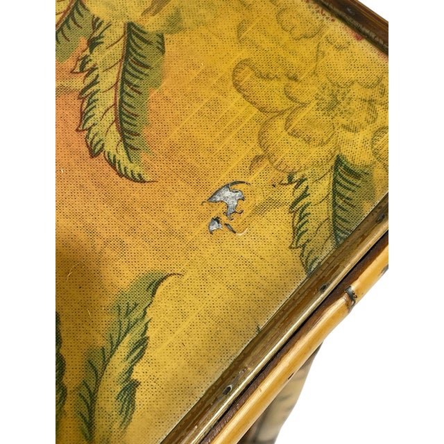 Mid 20th Century Mid 20th Century Hollywood Regency Faux Bamboo Console / Vanity With Matching Mirror, 2 Pieces For Sale - Image 5 of 12