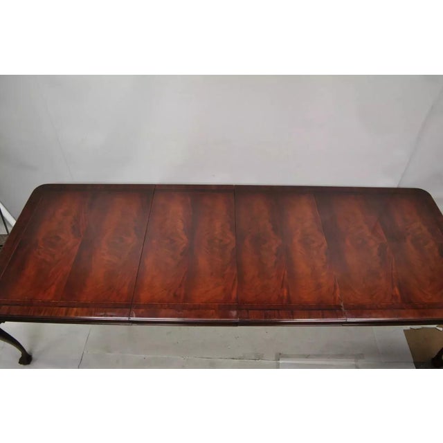Bernhardt Centennial Georgian Chippendale Mahogany Dining Table With 2 Leaves For Sale - Image 10 of 12