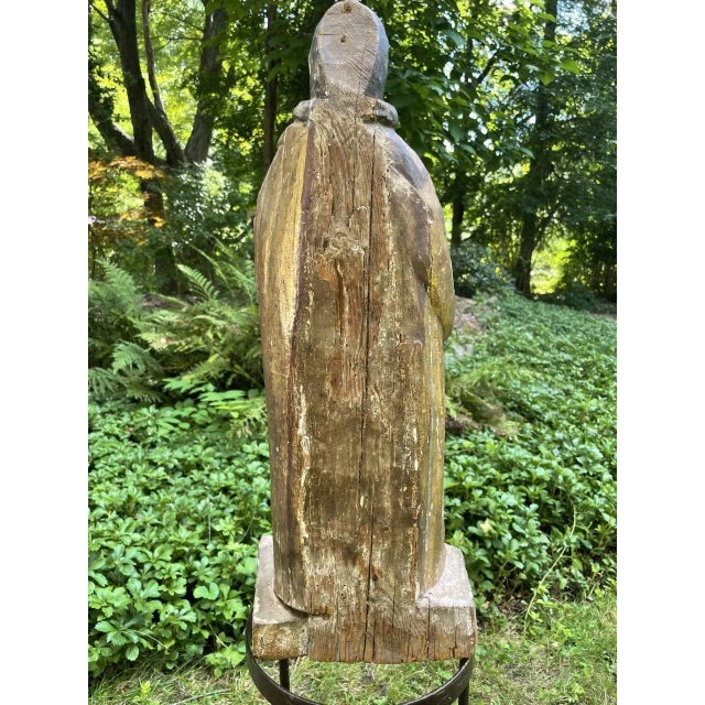 Paint Early 19th Century European Santos Figure For Sale - Image 7 of 10