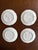 Rustic European 1970s White Majolica Style Fruit Plates— Set of Four For Sale - Image 3 of 12