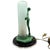 1970 Frankart F612 Dancing Nude Nymph Lamp W/ Frosted Glass Shade, Re-Edition For Sale - Image 4 of 8
