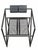Metal Seconda 602 Black Metal Chair by Mario Botta for Alias, Italy, 1980s For Sale - Image 7 of 8