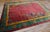1920s Fuschia Floral Modern Antique Chinese Art Deco Rug 8'9" X 11'6" Handknotted Wool Carpet For Sale - Image 10 of 13