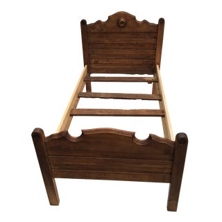 Antique Wooden Child's Bed For Sale