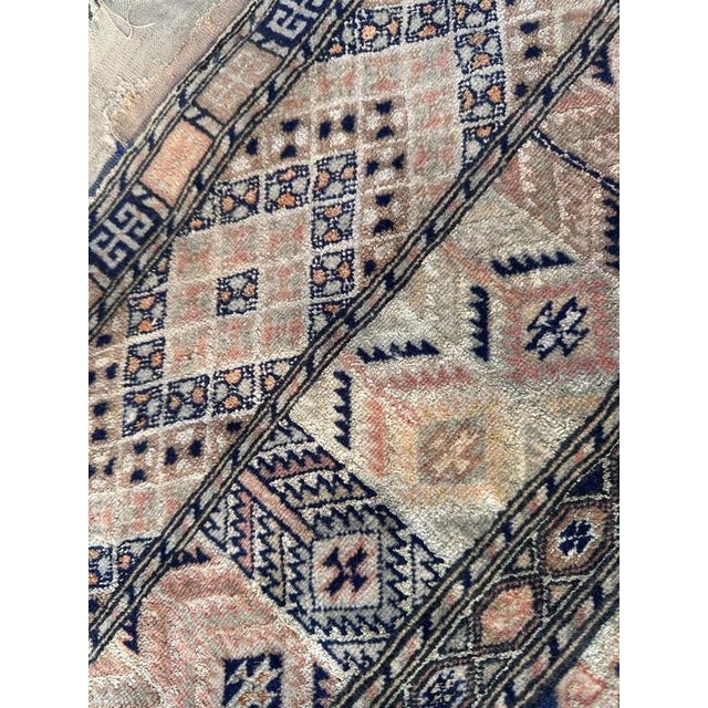 Turkmen Wool and Silk Rug, 1970s For Sale - Image 15 of 18