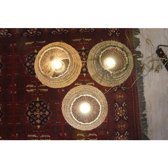 1940s Portuguese Lobster Traps Converted Into Lamps, Set of Three (3) For Sale - Image 6 of 12