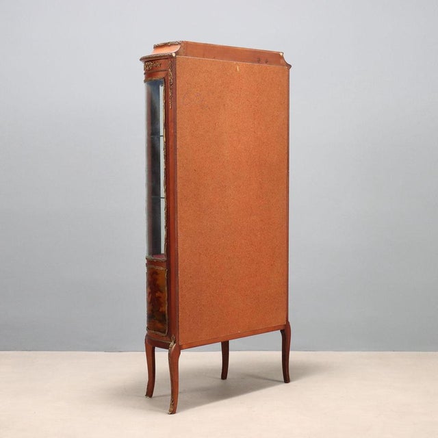 Baroque-Style Mahogany Display Cabinet For Sale - Image 11 of 12