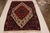 Traditional Mid Century Persian Kilim Rug Wool Red Cream Floral Senneh Traditional Flat Weave For Sale - Image 3 of 5