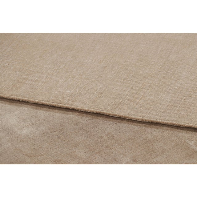 Textile Rug & Kilim’s Oversized Contemporary Textural Solid Rug in Beige Tones - 14x14 For Sale - Image 7 of 7