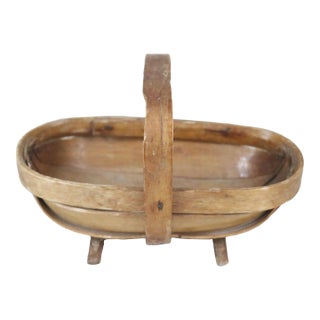 Miniature Early 19th Century English Garden Trug For Sale