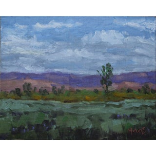 "Reno, Nevada Desert Landscape" Contemporary Impressionist Style Oil Painting For Sale