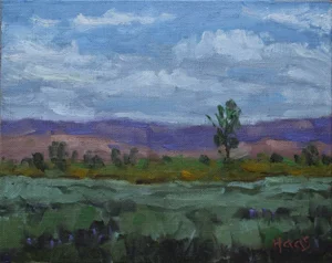 Southwest Desert Landscape Oil Painting - Southwestern Decor