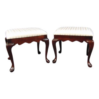 Pennsylvania House Queen Anne Cherry Footstools - a Pair For Sale