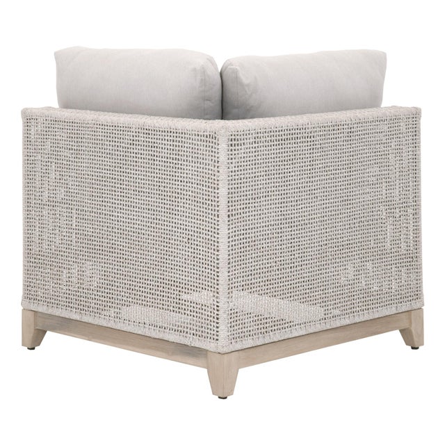 Tropez Teak & Rope Outdoor Modular Corner Sofa For Sale In Los Angeles - Image 6 of 8