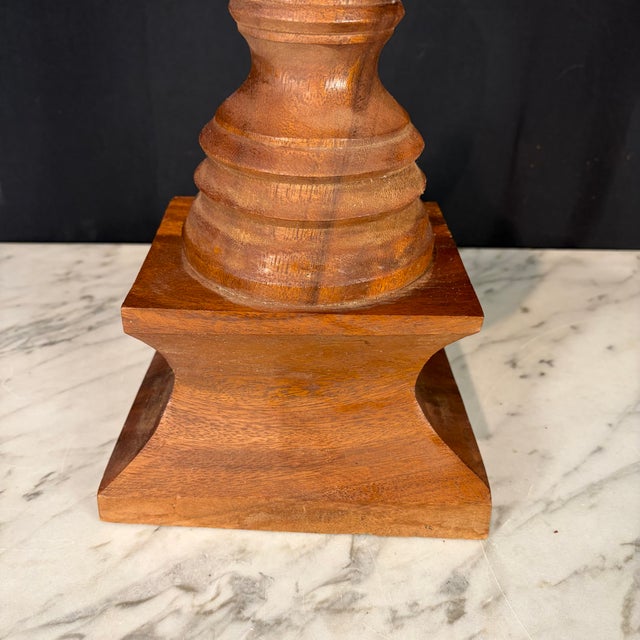 Large Architectural Wood Turned Finial For Sale - Image 9 of 10